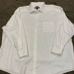 Classic white mens dress shirt